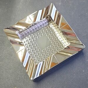 1990's CAMEL or MARLBORO Silver Ashtray Vintage